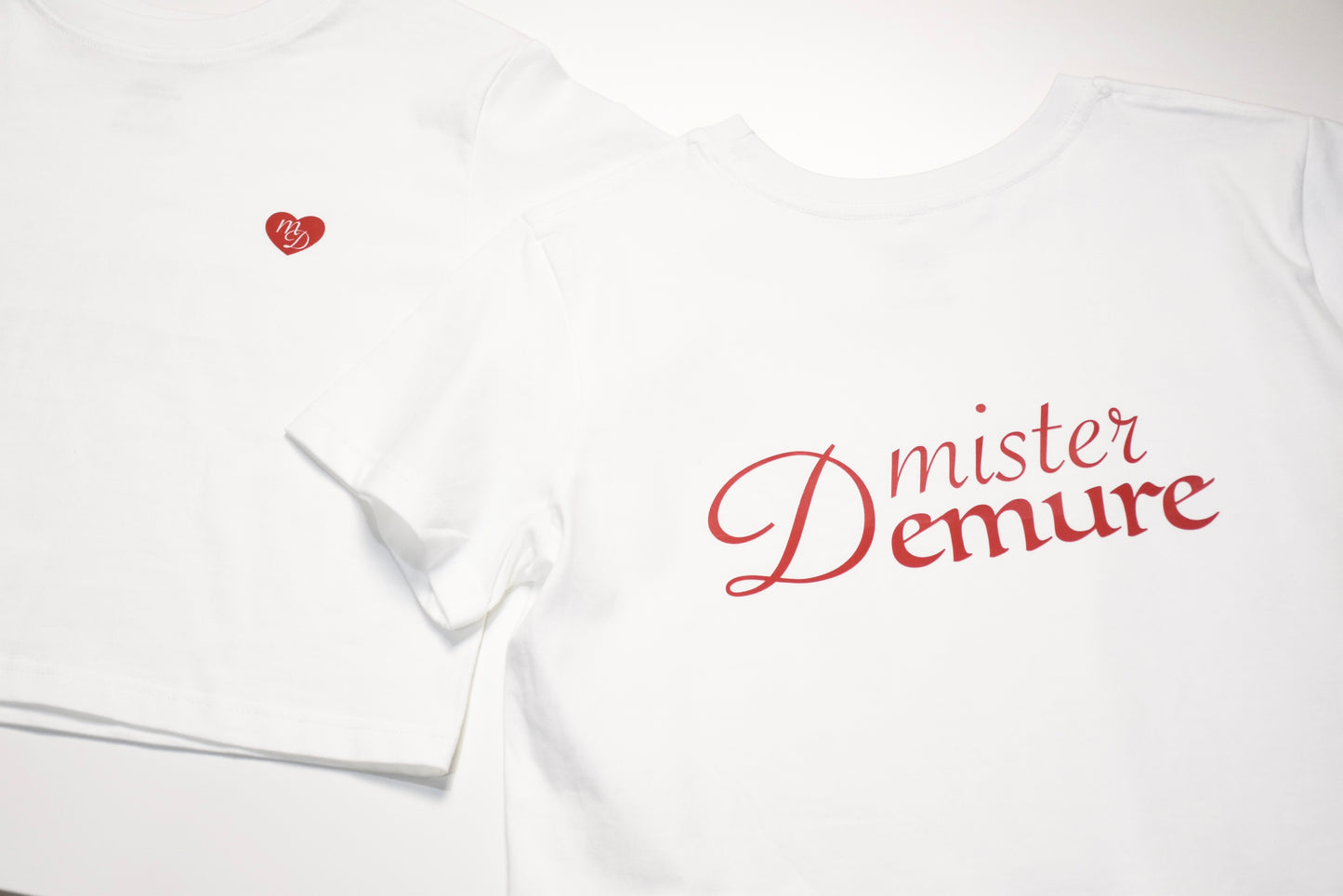 Mister demure’s White Classic Crop Tee