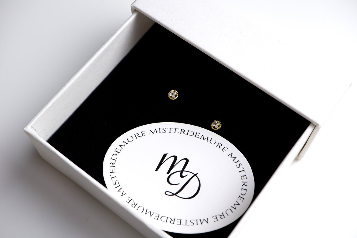 Gold Mini Studs Earrings | The Grace Collection