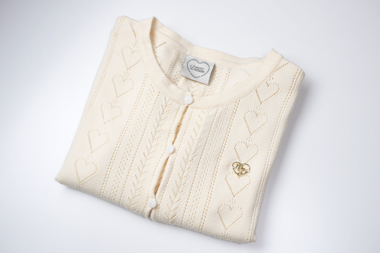 Classic Cream Knit Top | Gentle Hearts Collection