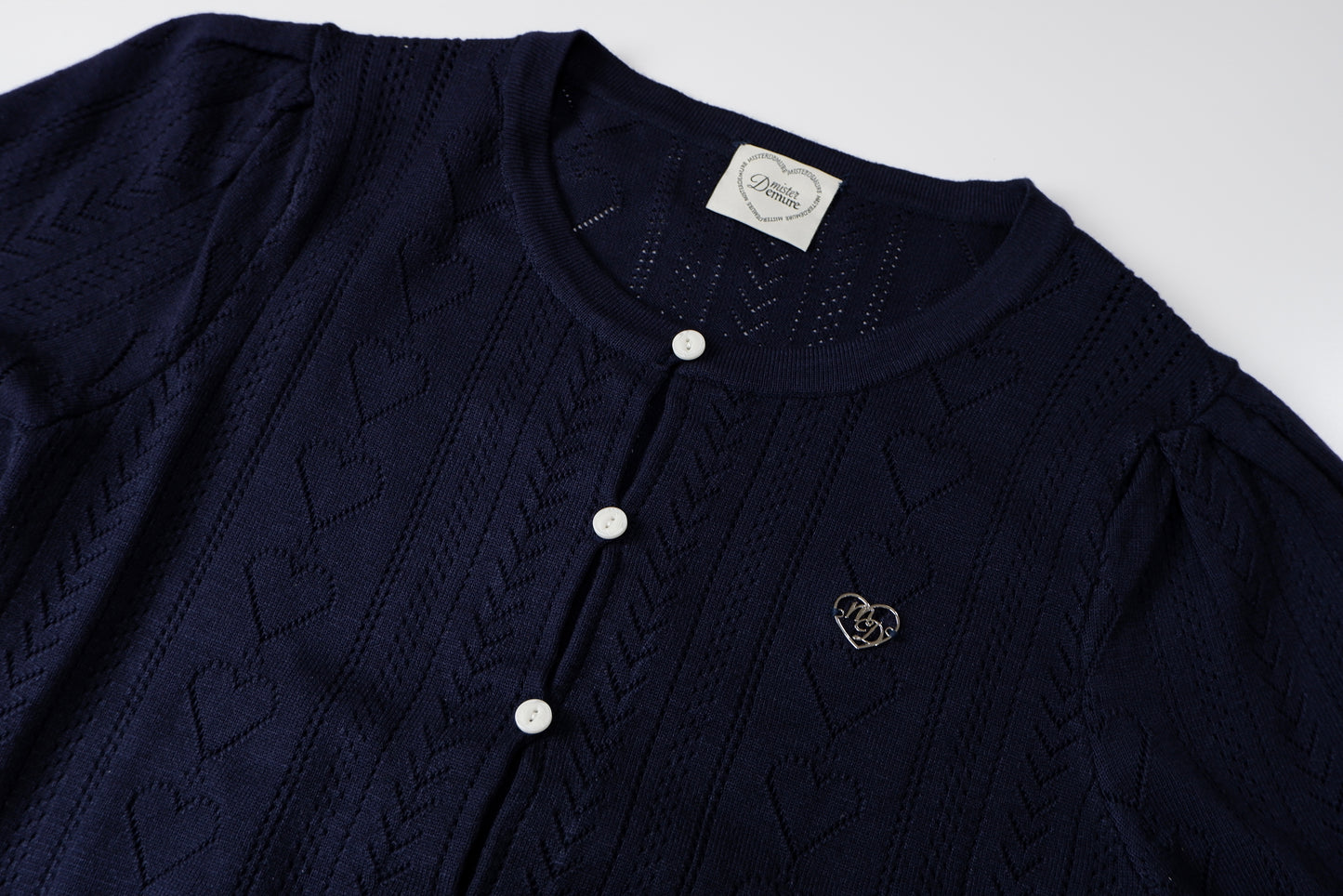 Classic Navy Knit Top | Gentle Hearts Collection