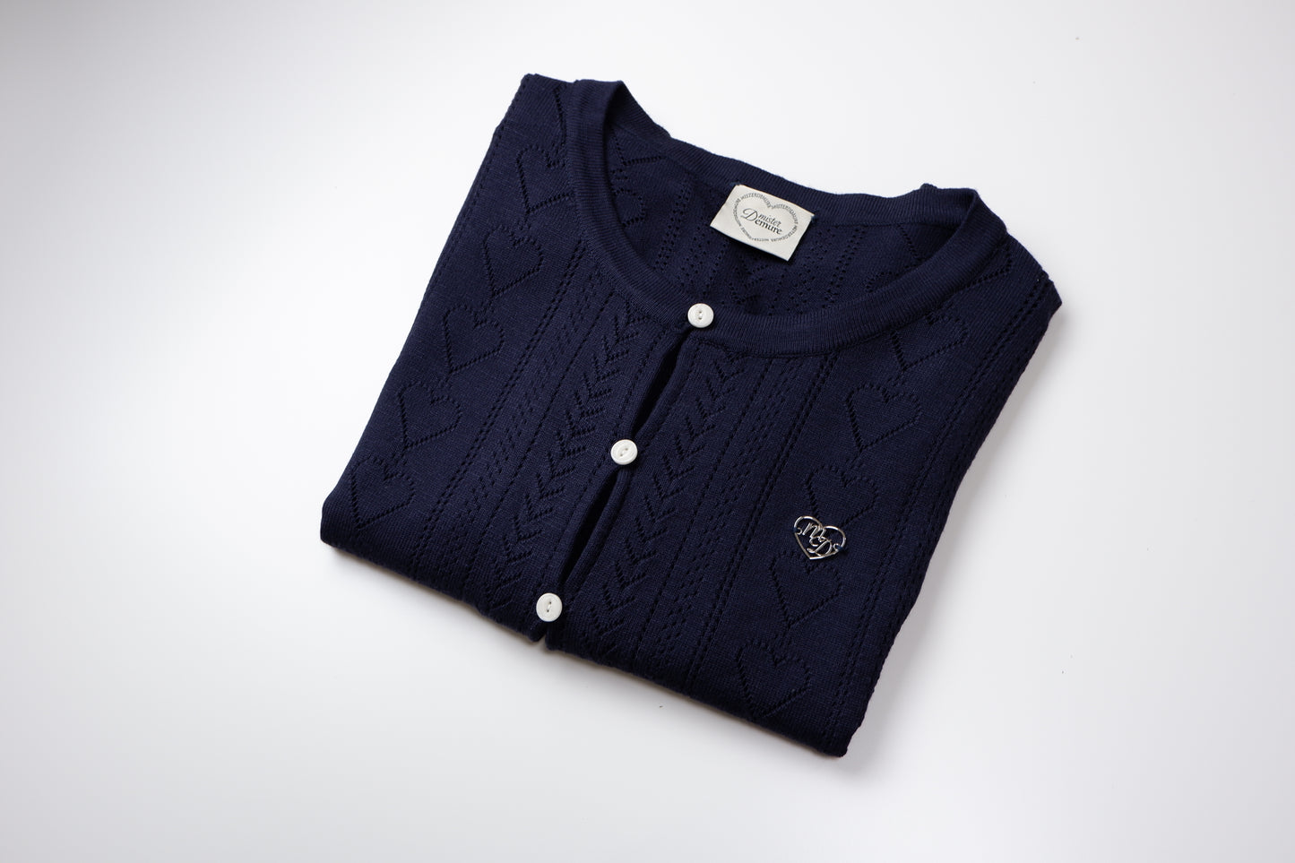 Classic Navy Knit Top | Gentle Hearts Collection