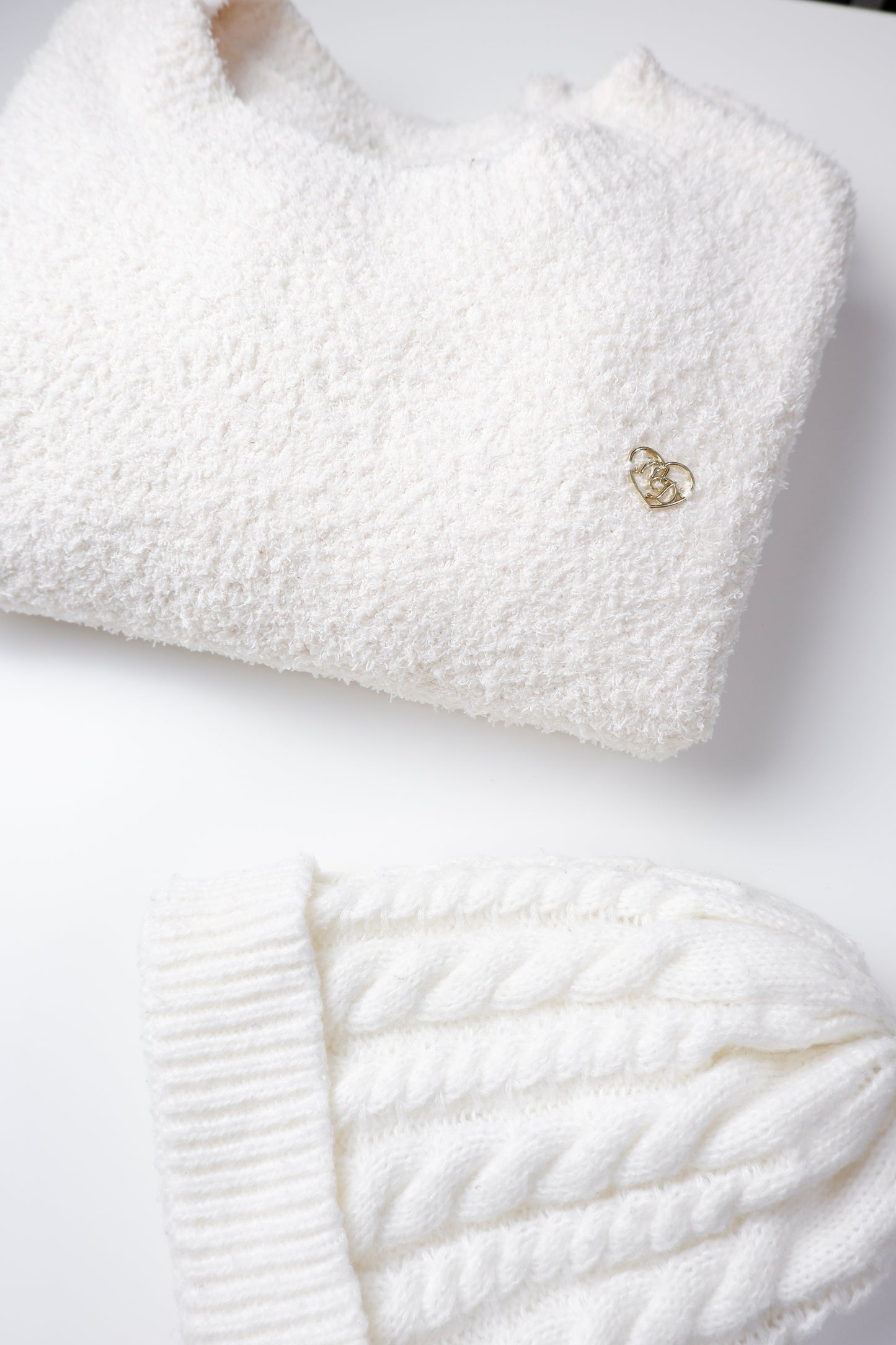 Ivory White Knit Sweater | Gentle Hearts Collection