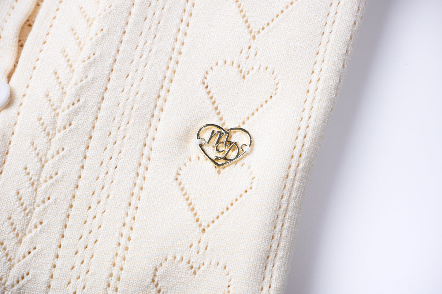 Classic Cream Knit Top | Gentle Hearts Collection