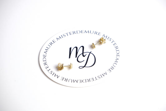 Gold Mini Studs Earrings | The Grace Collection