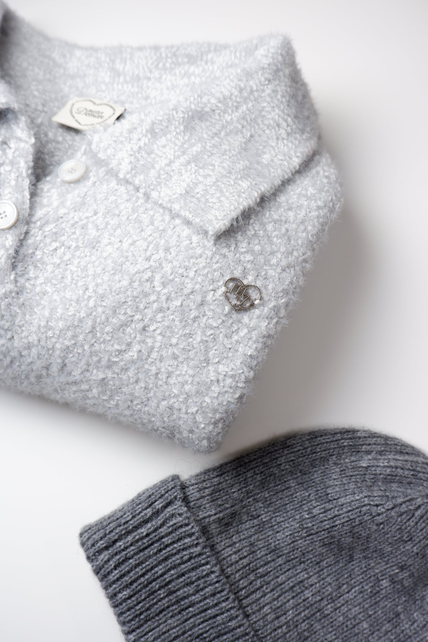 Grey Muse Knit Sweater | Gentle Hearts Collection