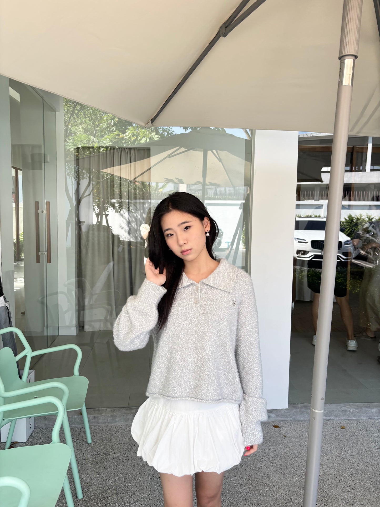 Grey Muse Knit Sweater | Gentle Hearts Collection