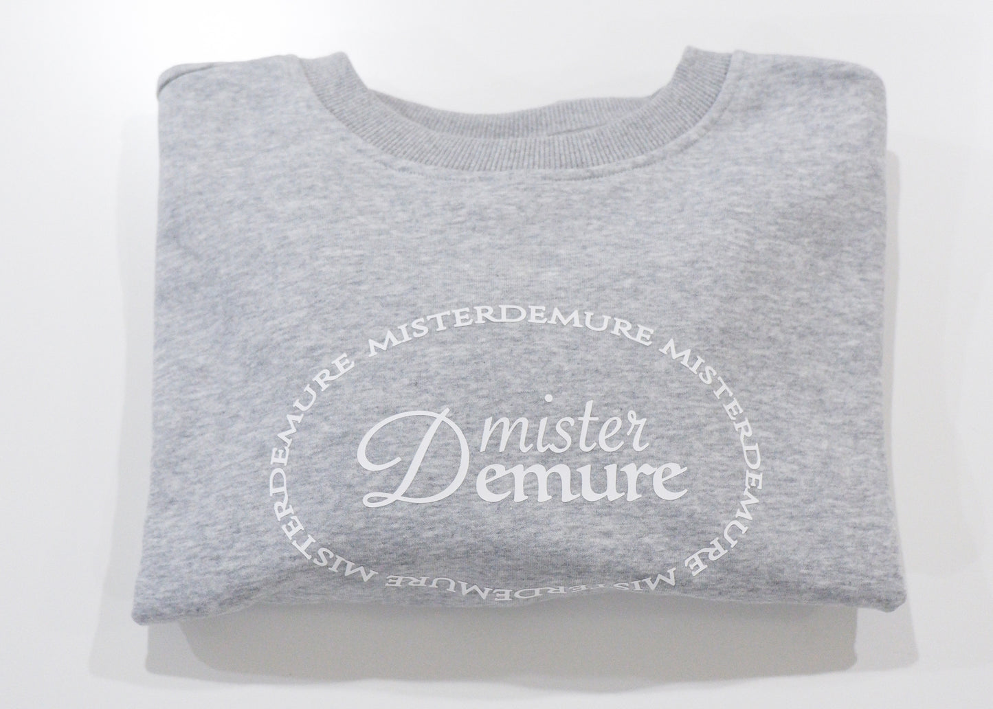 Mister demure’s soft grey original crop sweater | Winter Collection